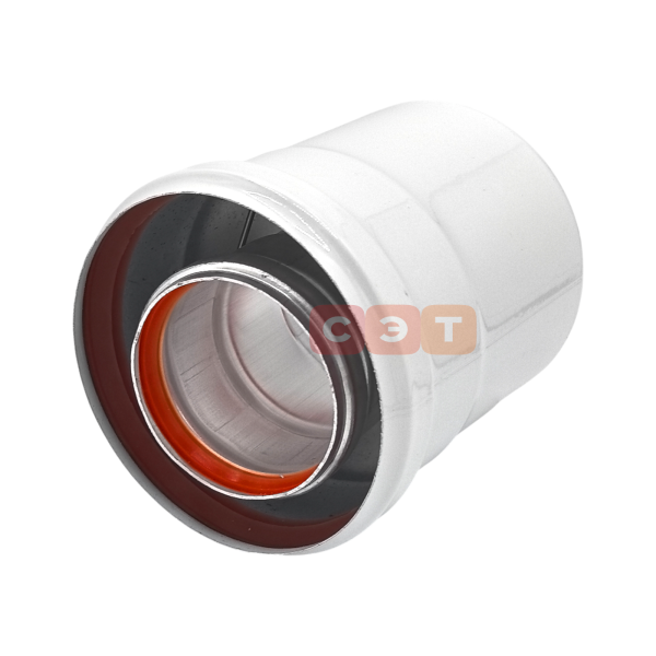 Адаптер коаксиальный вертикальный (хомут)  Camino Ø 60/100 мм (BAXI, Viessmann, Kiturami)